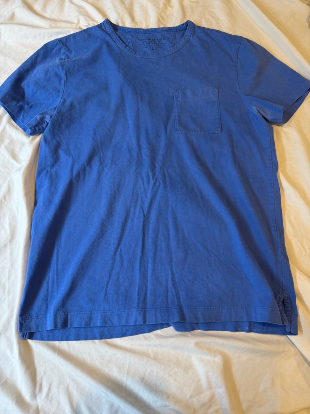 Banana Republic Men's Pocket Crew Tee - Royal Blue
